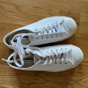Converse All-White Purcell leather Low-Top Sneakers